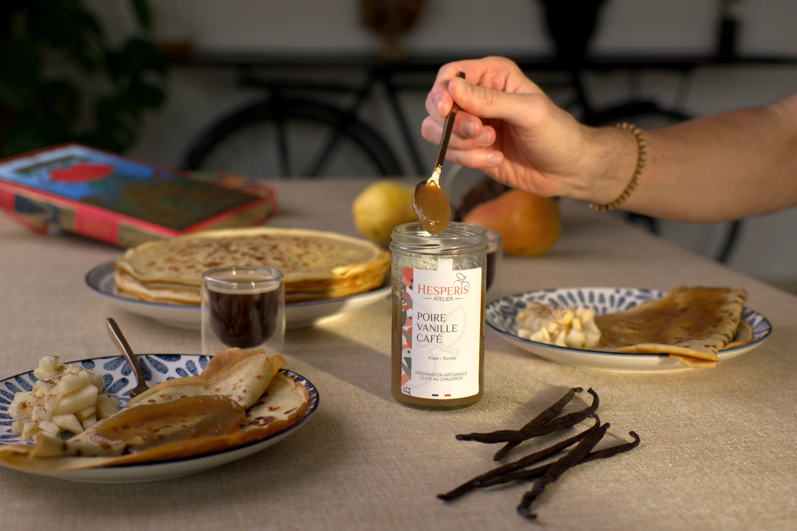 confiture-poire-vanille-café