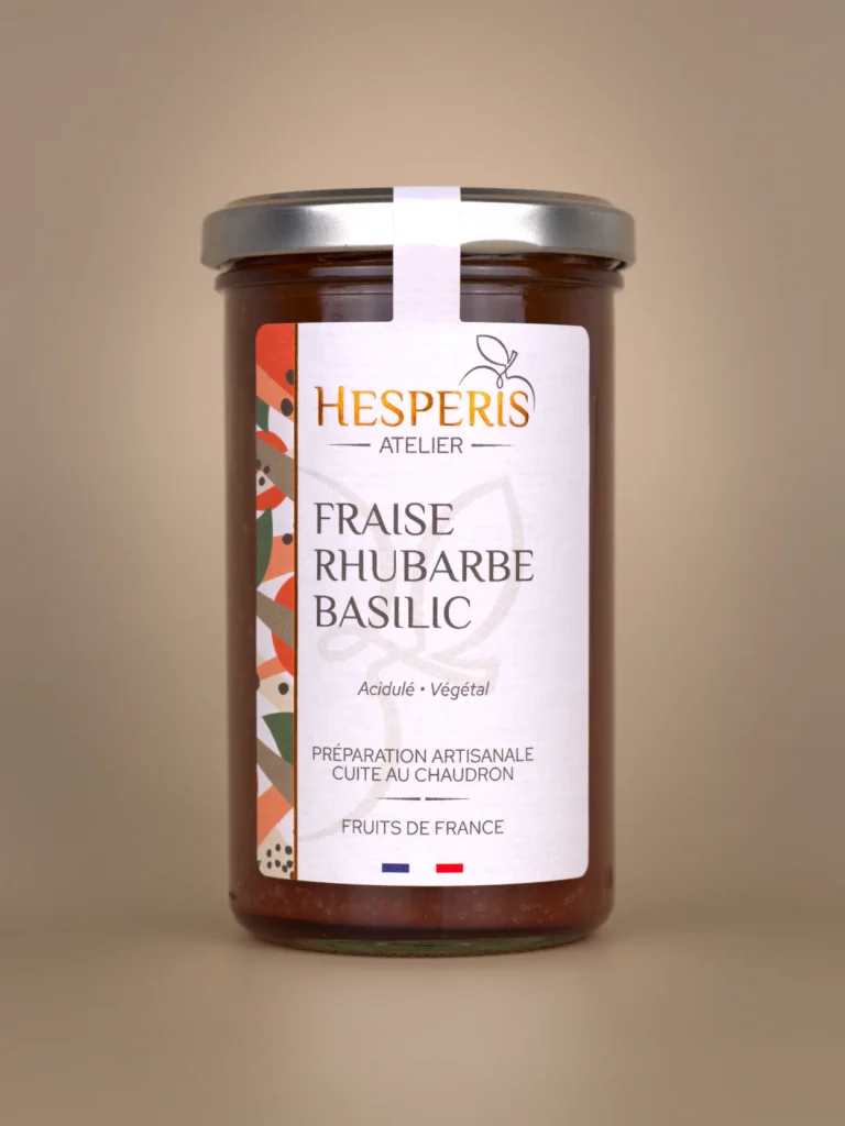 Confiture Fraise Rhubarbe & Basilic